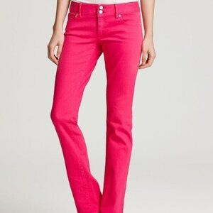 LILLY PULITZER Worth Straight Jeans Punch Pink 8
